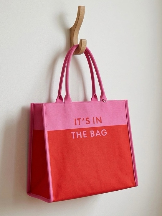 kate spade Handbags - Kate Spade x Target Colorblock Pink Red Large Knit Tote Bag